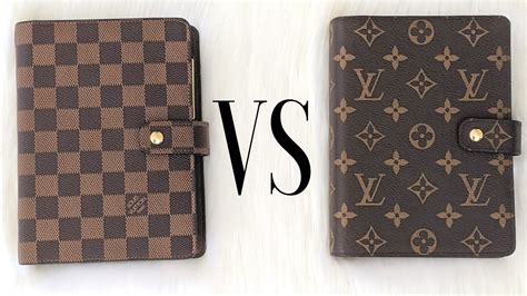 Louis Vuitton Medium Ring Agenda Monogram VS Damier Ebene 